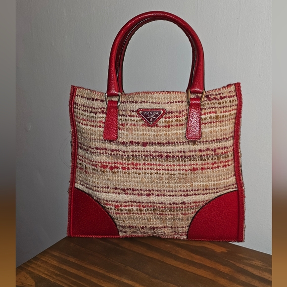 Prada Handbags - PRADA Tweed Bag